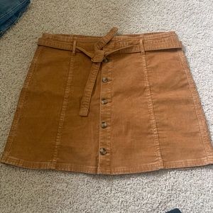 Ribbed Corduroy Skirt